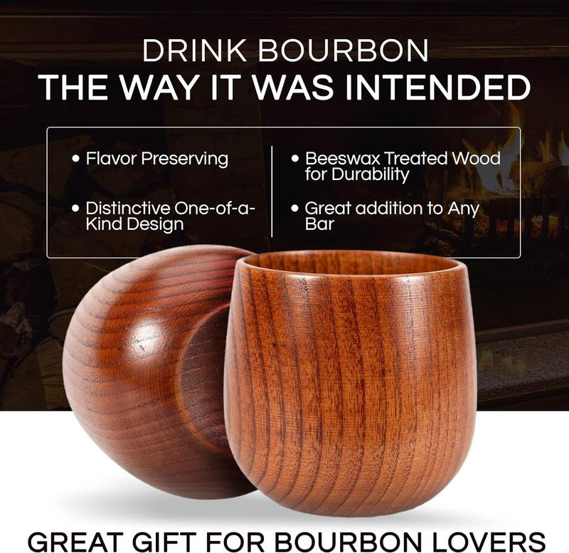 Wooden Whiskey Tumbler