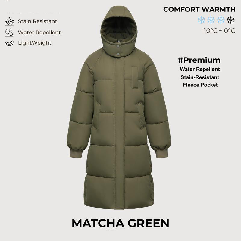 Long Warm Puffer Coat