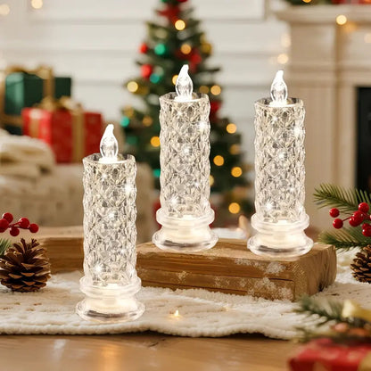 Crystal LED Candle Set – Warm Glow