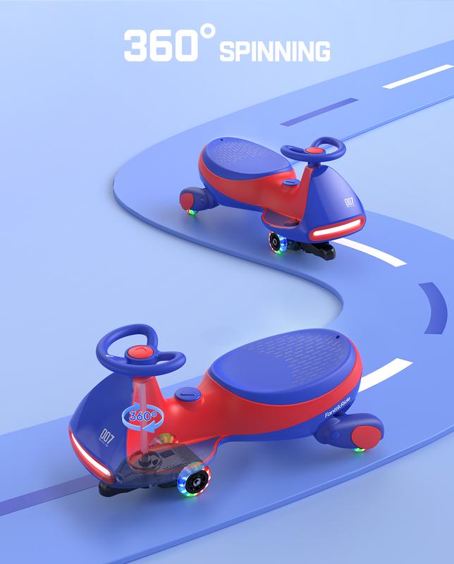 N7 Electric Wiggle Car with Pedal, Ride on Toy