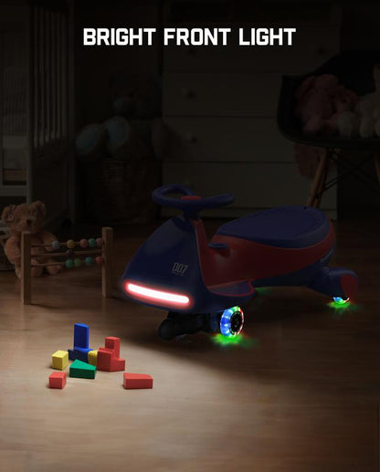 N7 Electric Wiggle Car with Pedal, Ride on Toy