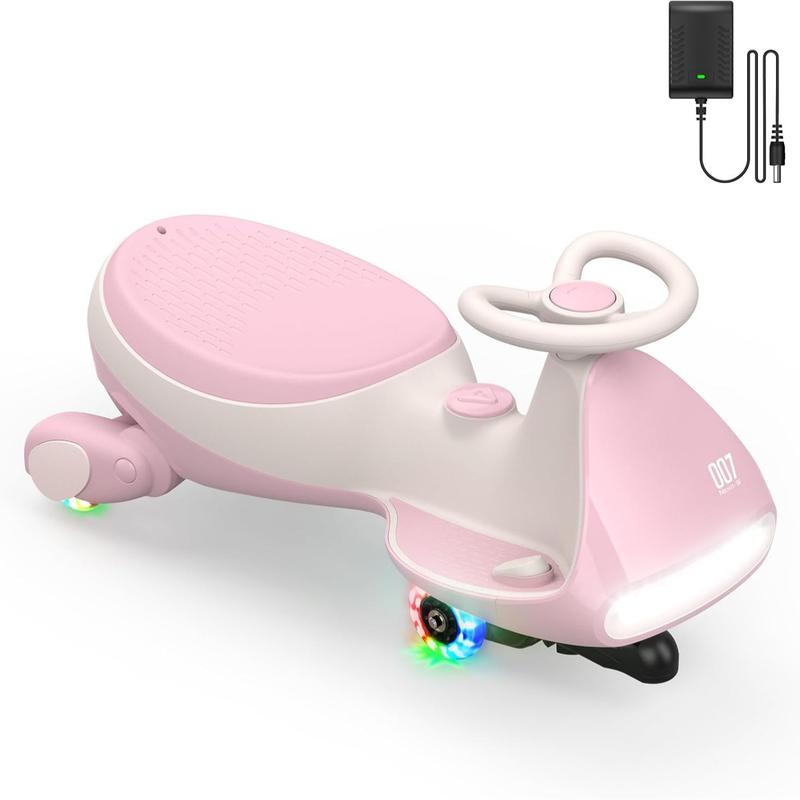 N7 Electric Wiggle Car with Pedal, Ride on Toy