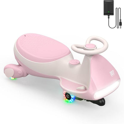 N7 Electric Wiggle Car with Pedal, Ride on Toy