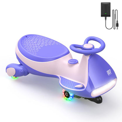 N7 Electric Wiggle Car with Pedal, Ride on Toy