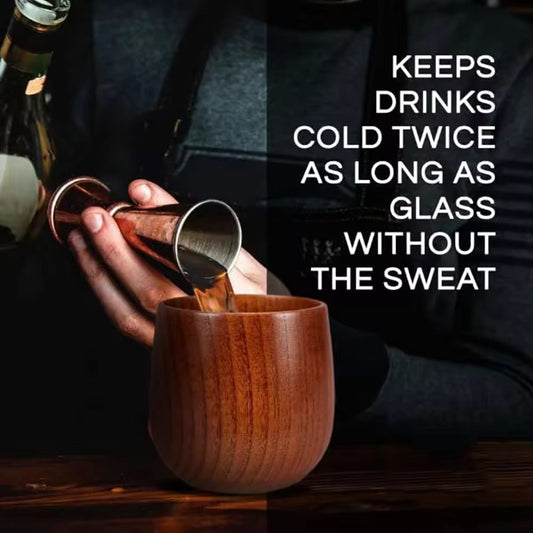 Wooden Whiskey Tumbler