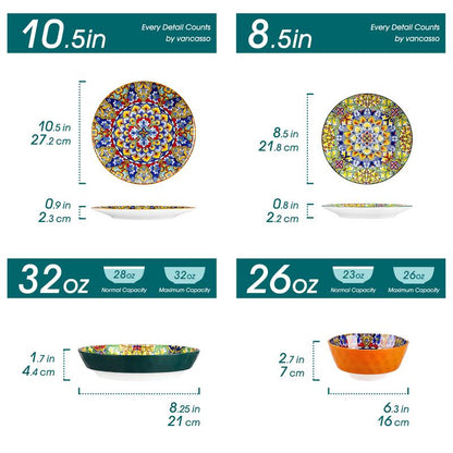 Bohemian Style Dinnerware Set