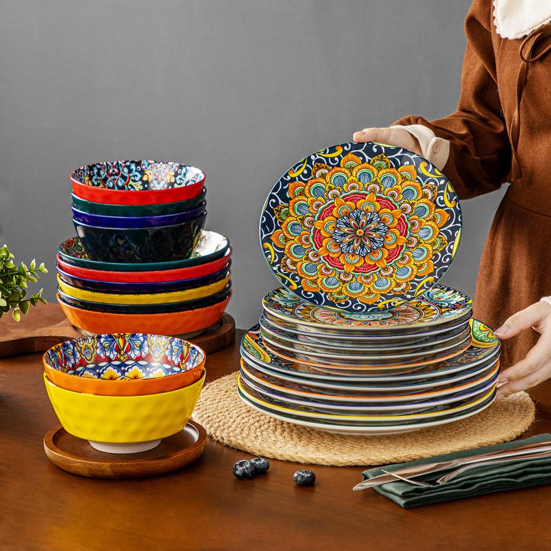 Bohemian Style Dinnerware Set