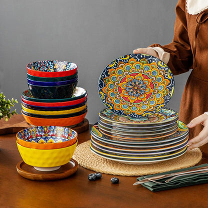 Bohemian Style Dinnerware Set