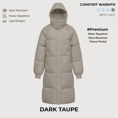 Long Warm Puffer Coat