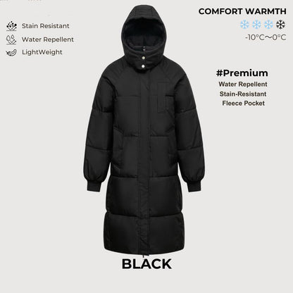 Long Warm Puffer Coat