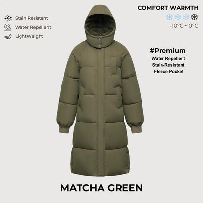 Long Warm Puffer Coat