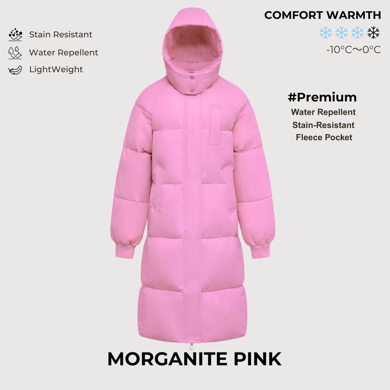 Long Warm Puffer Coat
