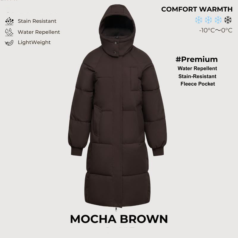 Long Warm Puffer Coat