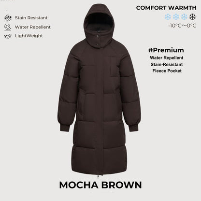 Long Warm Puffer Coat