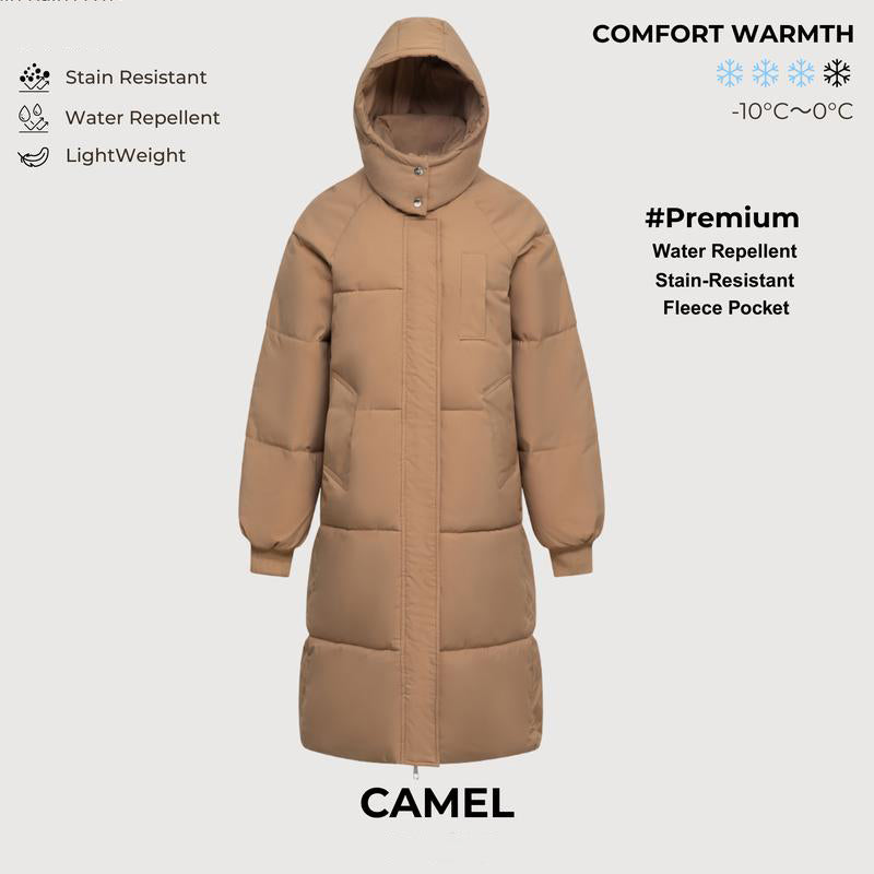 Long Warm Puffer Coat