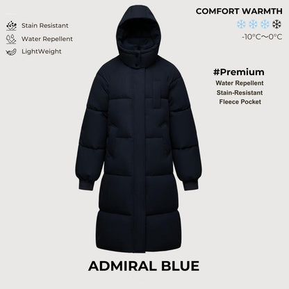 Long Warm Puffer Coat