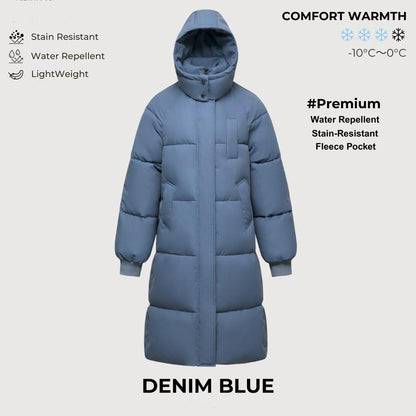 Long Warm Puffer Coat