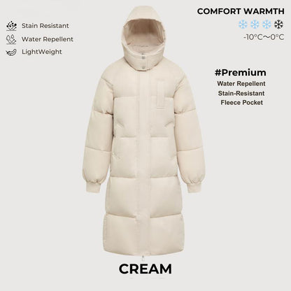 Long Warm Puffer Coat