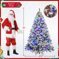 Multicolored Flocked LED-6FT