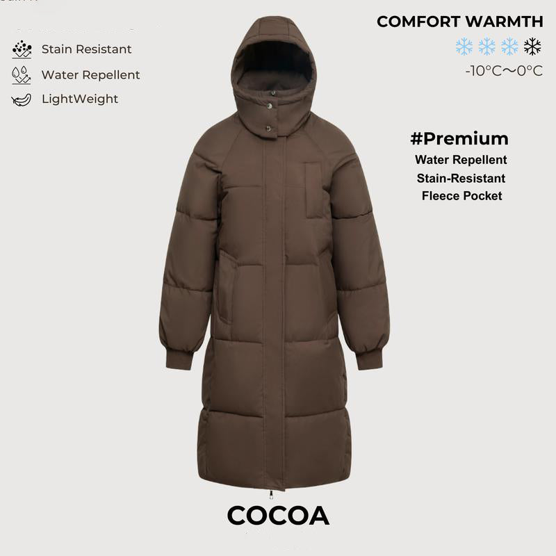 Long Warm Puffer Coat