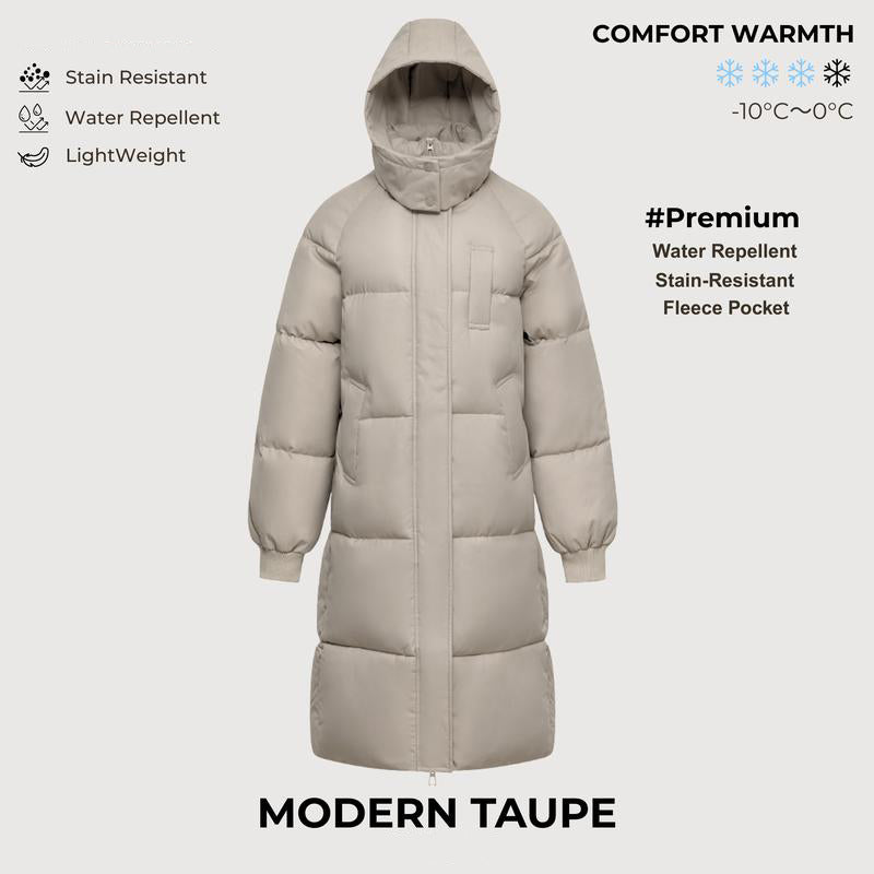 Long Warm Puffer Coat