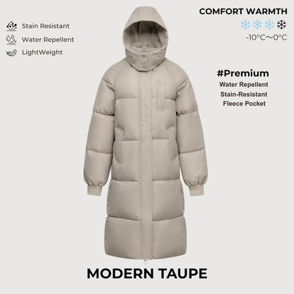 Long Warm Puffer Coat