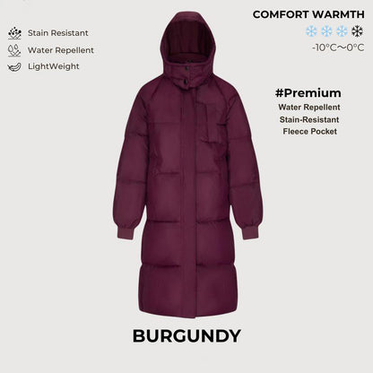 Long Warm Puffer Coat