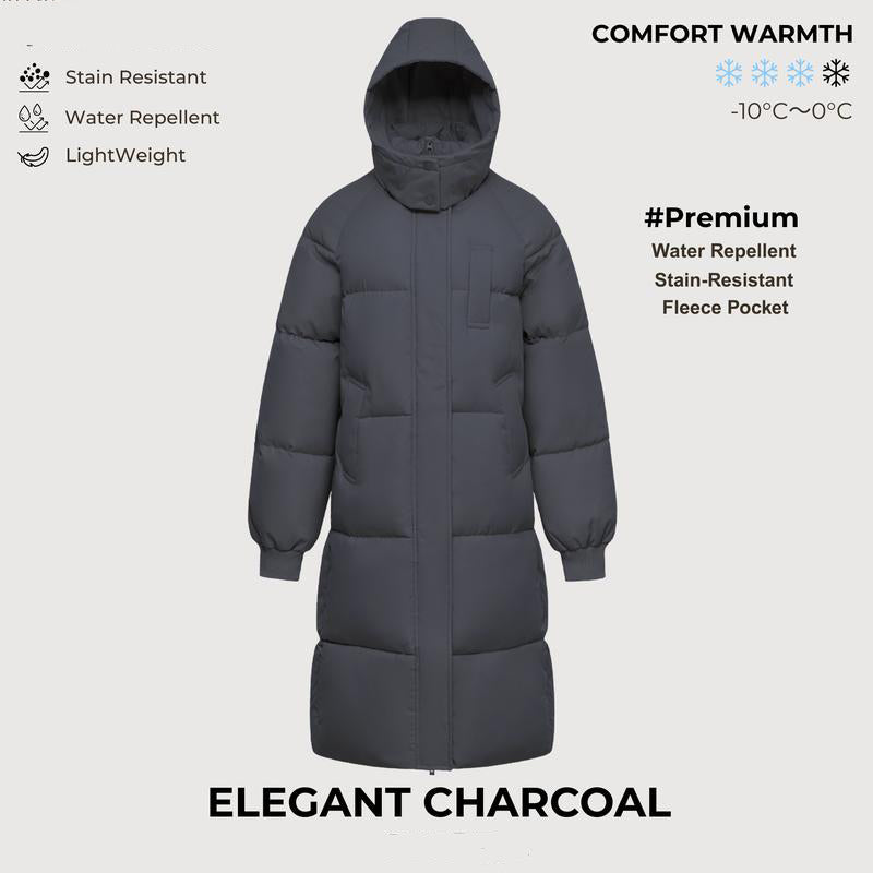 Long Warm Puffer Coat