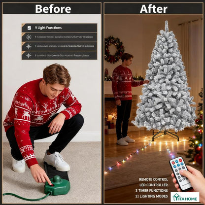 Artificial Christmas Tree with Lights