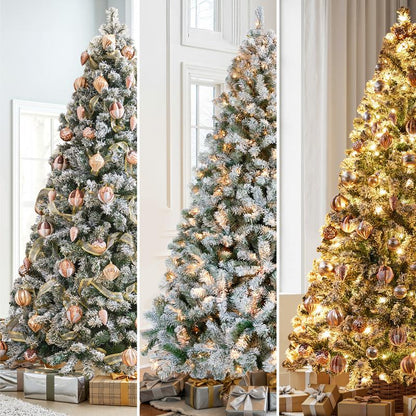 Snow Flocked Pre-lit Christmas Tree