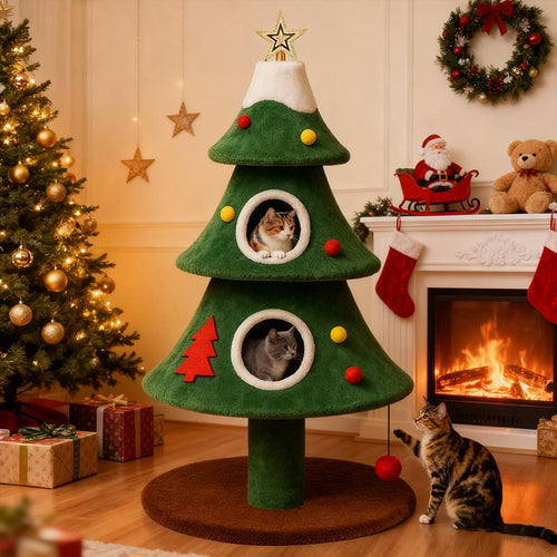 Holiday Cat Climbing Tower