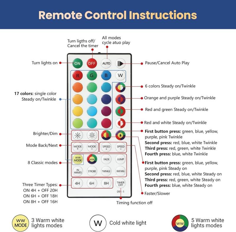 Pre-lit snow-flocked RGB Christmas tree
