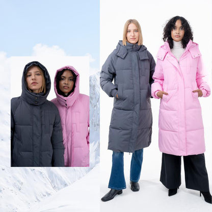 Long Warm Puffer Coat