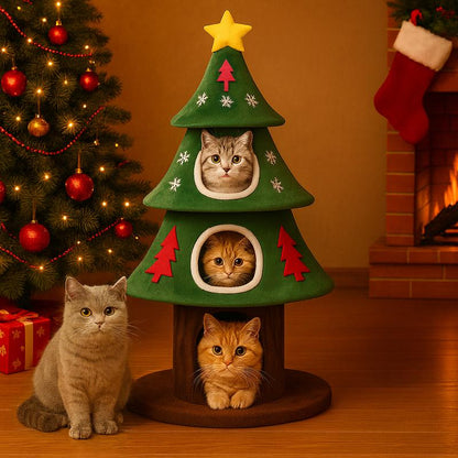 Holiday Cat Climbing Tower