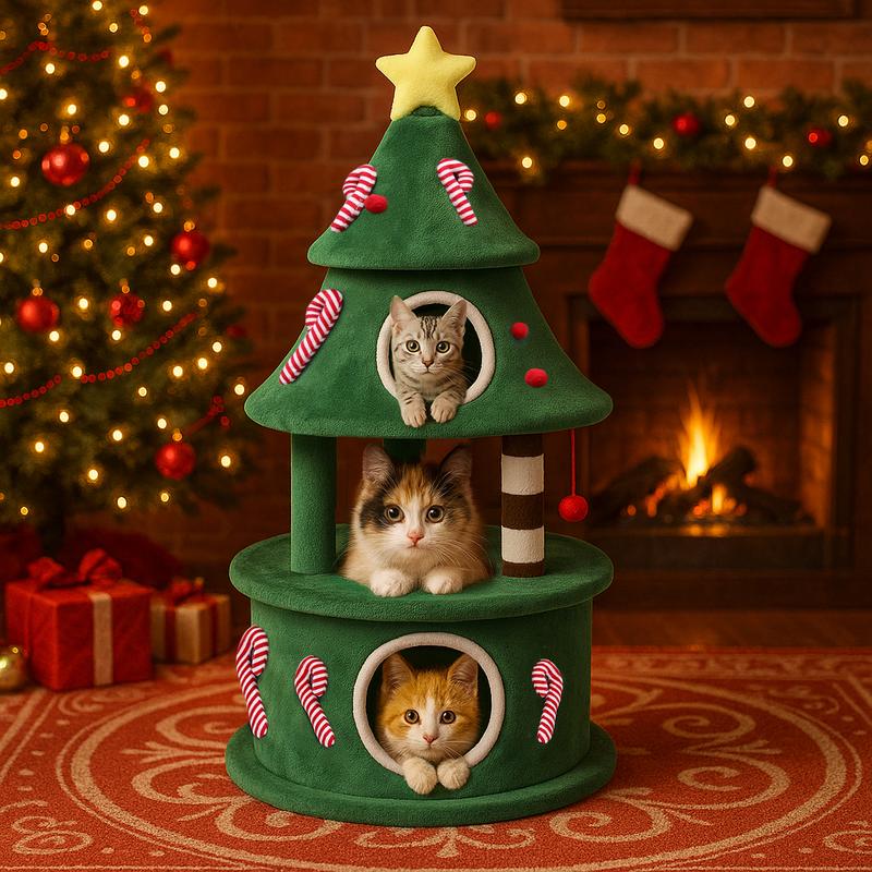 Holiday Cat Climbing Tower