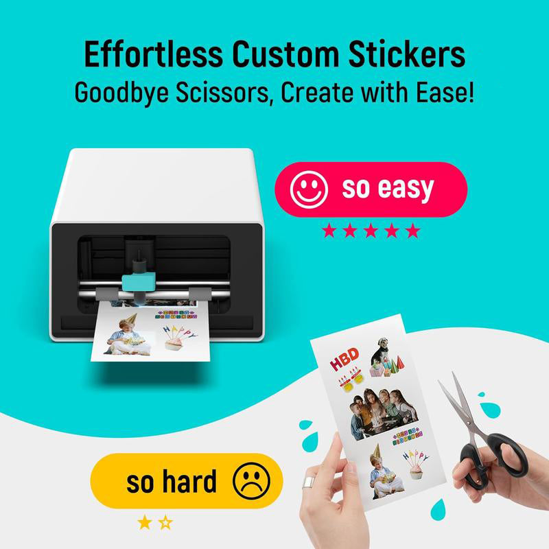 All-in-One Sticker Printer Cutter
